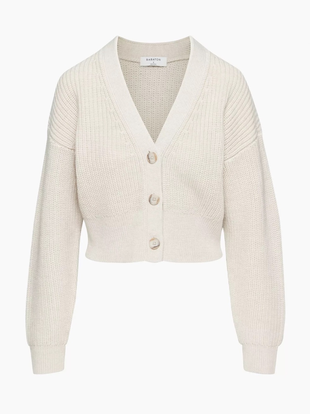Aritzia Babaton Canberra Wool Cardigan in Heather Birch